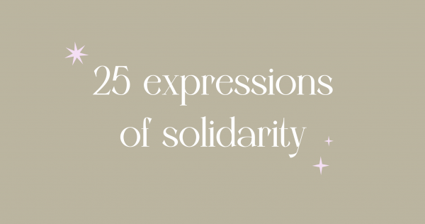 25 muestras de solidaridad