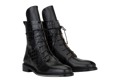 Josefinas Me&amp;She CrocBlack Combat Boots