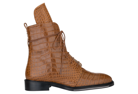 Josefinas Me&amp;She CrocBrown Combat Boots