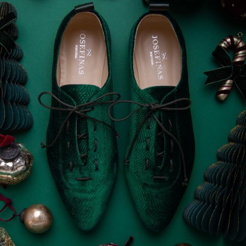 Josefinas Christmas Velvet Evergreen