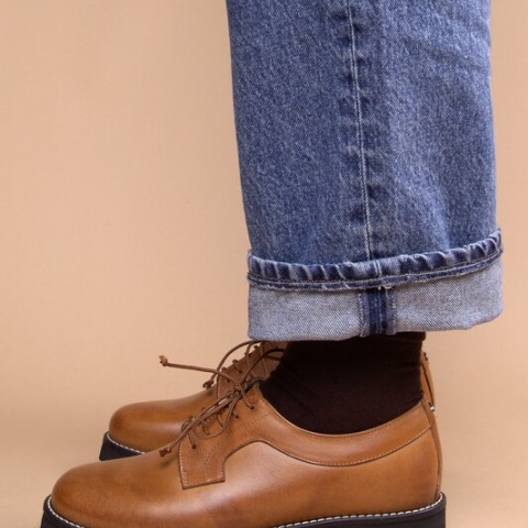 Josefinas Shibuya Lace-Up Brown