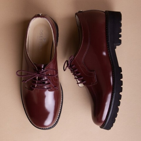 Josefinas Shibuya Lace-Up Burgundy