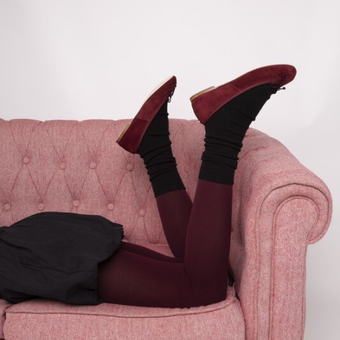 Josefinas Suede Burgundy